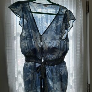 O’NEIL BLUE FLORAL ROMPER